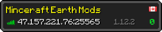 Userbar 320x64 in minecraft style for 47.157.221.76:25565