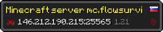Юзербар 320x64 у стилі майнкрафт для сервера 146.212.190.215:25565