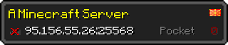 Userbar 320x64 in Minecraft-Stil für den Server 95.156.55.26:25568