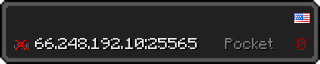 Userbar 320x64 in Minecraft-Stil für den Server 66.248.192.10:25565