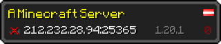 Userbar 320x64 in minecraft style for 212.232.28.94:25365