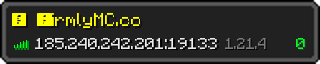 Userbar 320x64 in minecraft style for 185.240.242.201:19133