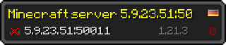 Userbar 320x64 in minecraft style for 5.9.23.51:50011