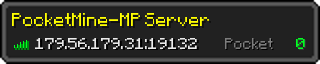 Userbar 320x64 in minecraft style for 179.56.179.31:19132