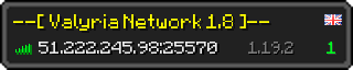 Userbar 320x64 in minecraft style for 51.222.245.98:25570