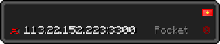 Userbar 320x64 in Minecraft-Stil für den Server 113.22.152.223:3300