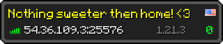 Userbar 320x64 in Minecraft-Stil für den Server 54.36.109.3:25576