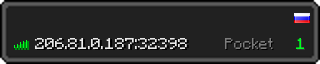 Userbar 320x64 in minecraft style for 206.81.0.187:32398