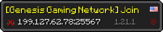 Userbar 320x64 in Minecraft-Stil für den Server 199.127.62.78:25567