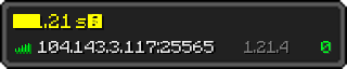 Userbar 320x64 in Minecraft-Stil für den Server 104.143.3.117:25565