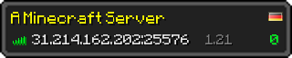 Userbar 320x64 in Minecraft-Stil für den Server 31.214.162.202:25576