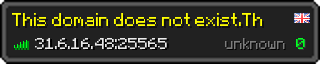 Userbar 320x64 in Minecraft-Stil für den Server 51.222.145.244:25565