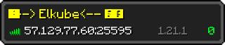 Userbar 320x64 in minecraft style for 57.129.77.60:25595