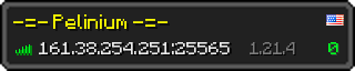 Userbar 320x64 in minecraft style for 161.38.254.251:25565