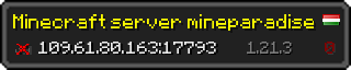 Userbar 320x64 in Minecraft-Stil für den Server 109.61.80.163:17793