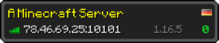 Юзербар 320x64 у стилі майнкрафт для сервера 78.46.69.25:10101