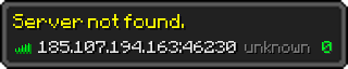 Userbar 320x64 in Minecraft-Stil für den Server 185.107.194.163:46230