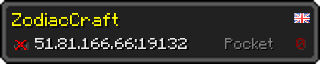 Юзербар 320x64 у стилі майнкрафт для сервера 51.81.166.66:19132