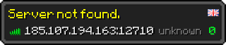 Userbar 320x64 in Minecraft-Stil für den Server 185.107.194.163:12710