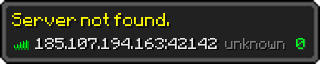 Userbar 320x64 in Minecraft-Stil für den Server 185.107.194.163:42142