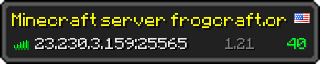 Userbar 320x64 in Minecraft-Stil für den Server 23.230.3.159:25565