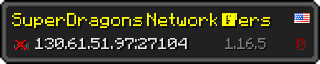 Userbar 320x64 in minecraft style for 130.61.51.97:27104
