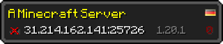 Userbar 320x64 in minecraft style for 31.214.162.141:25726