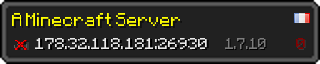 Userbar 320x64 in minecraft style for 178.32.118.181:26930