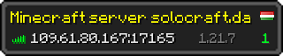 Userbar 320x64 in minecraft style for 109.61.80.167:17165