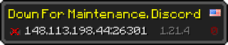 Userbar 320x64 in minecraft style for 148.113.198.44:26301