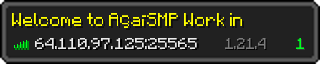 Userbar 320x64 in minecraft style for 64.110.97.125:25565