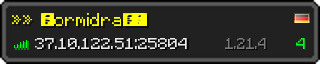 Userbar 320x64 in minecraft style for 37.10.122.51:25804