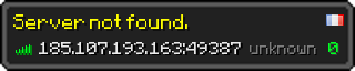 Userbar 320x64 in Minecraft-Stil für den Server 185.107.193.163:49387