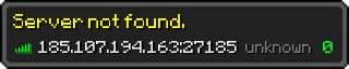 Userbar 320x64 in Minecraft-Stil für den Server 185.107.194.163:27185
