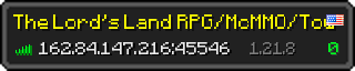 Userbar 320x64 in minecraft style for 162.84.147.216:45546