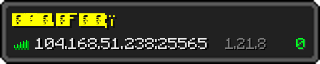 Userbar 320x64 in minecraft style for 104.168.51.238:25565