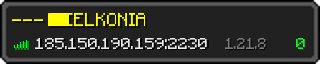 Userbar 320x64 in minecraft style for 185.150.190.159:2230