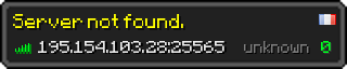Userbar 320x64 in Minecraft-Stil für den Server 195.154.103.28:25565