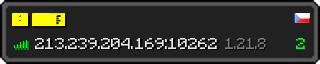 Userbar 320x64 in Minecraft-Stil für den Server 213.239.204.169:10262