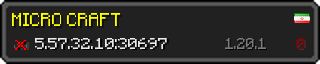 Userbar 320x64 in minecraft style for 5.57.32.10:30697