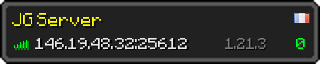 Userbar 320x64 in minecraft style for 146.19.48.32:25612