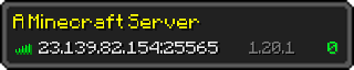 Userbar 320x64 in minecraft style for 23.139.82.154:25565