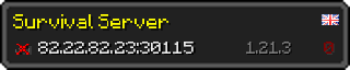 Userbar 320x64 in Minecraft-Stil für den Server 82.22.82.23:30115