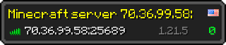 Userbar 320x64 in minecraft style for 70.36.99.58:25689