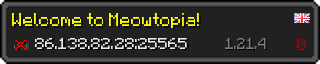 Userbar 320x64 in minecraft style for 86.138.82.28:25565