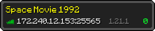 Userbar 320x64 in minecraft style for 172.240.12.153:25565