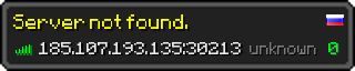 Userbar 320x64 in minecraft style for 185.107.193.135:30213