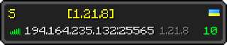 Userbar 320x64 in minecraft style for 194.164.235.132:25565