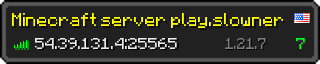 Userbar 320x64 in minecraft style for 54.39.131.4:25565