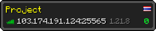 Userbar 320x64 in minecraft style for 103.174.191.124:25565